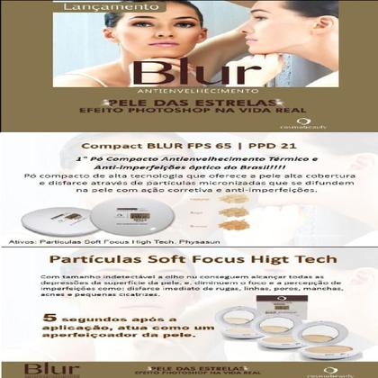 Imagem de Compact Blur Fps65 Bege Pó Compacto Cosmobeauty 12g