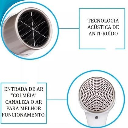 Imagem de Compacto Secador De Cabelo Portátil 220V Ideal Presentes