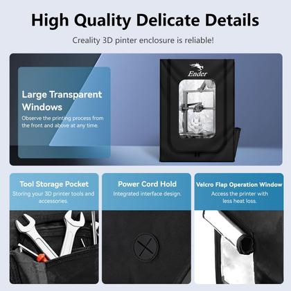 Imagem de Compartimento de impressora 3D Creality oficial para Ender 3 V3/Ender 3 V3 KE/Ender 3 S1/3 S1 Pro/3 Max/Ender 5 S1