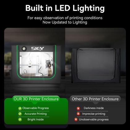 Imagem de Compartimento para impressora 3D Creality Hi Combo, Bambu Lab A1/A1 Mini