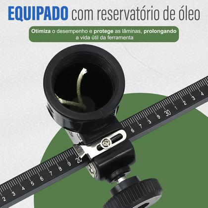 Imagem de Compasso Cortador De Vidro Circular Redondo Até 800mm Profissional Compacto Linha Premium