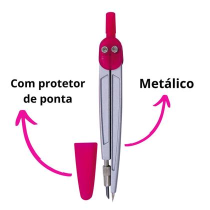 Imagem de Compasso Escolar Metálico 106P -CIS