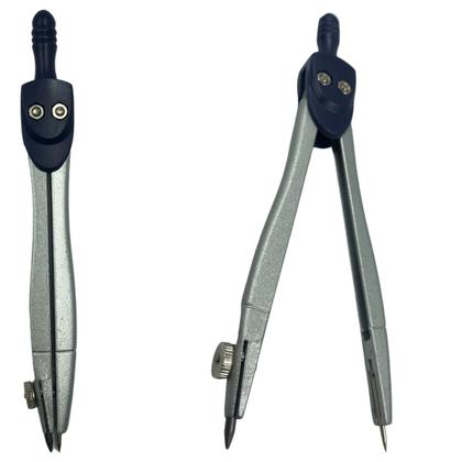 Imagem de Compasso Escolar Profissional De Metal Com Grafite e Estojo