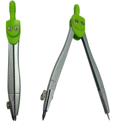 Imagem de Compasso Escolar Profissional De Metal Com Grafite e Estojo