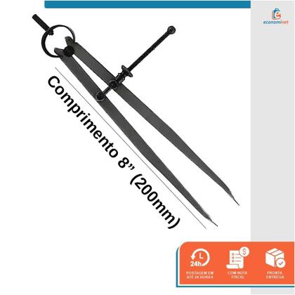 Imagem de Compasso Reto para Mecânico 8 Polegadas 200mm