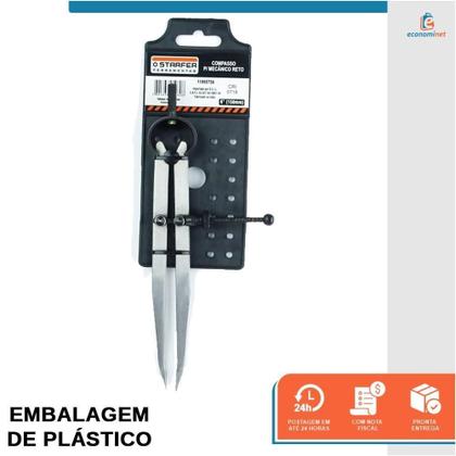 Imagem de Compasso Reto Para Mecânico Starfer 10