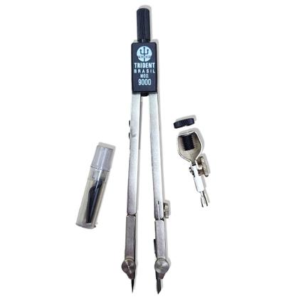 Imagem de Compasso Técnico Trident com Haste Prolongadora 15,5x1,7x1,2cm - 9000