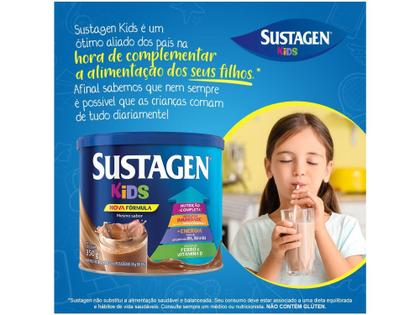 Imagem de Complemento Alimentar Infantil Sustagen Kids Chocolate Lata 350g