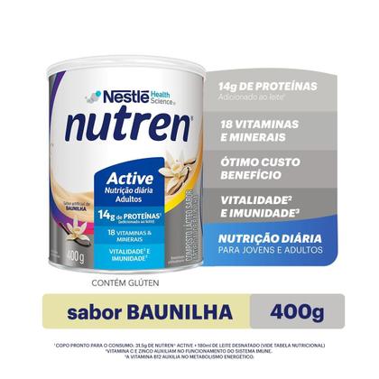 Imagem de Complemento Alimentar Nutren Active Baunilha 400g