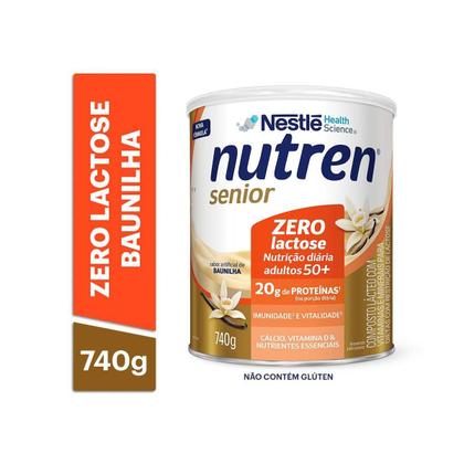 Imagem de Complemento Alimentar Nutren Senior Zero Lactose Baunilha 740g