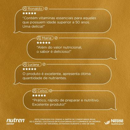 Imagem de Complemento Alimentar Nutren Senior Zero Lactose Baunilha 740g