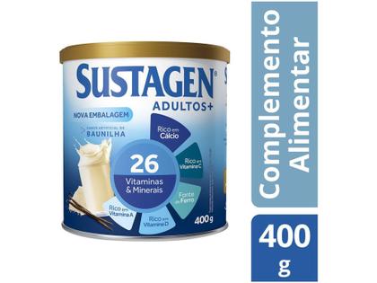 Imagem de Complemento Alimentar Sustagen Adultos+ - 400g 1 Unidade Baunilha