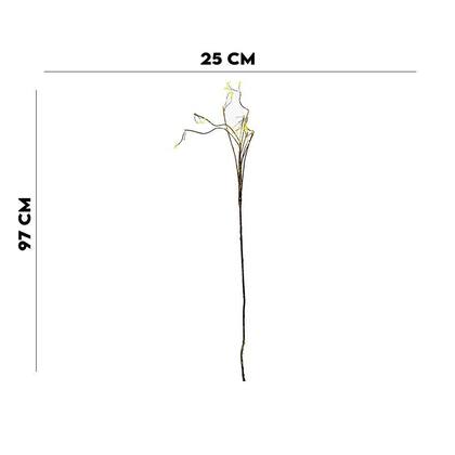 Imagem de Complemento Flor Arte Cipó Aramado Marrom 97cm