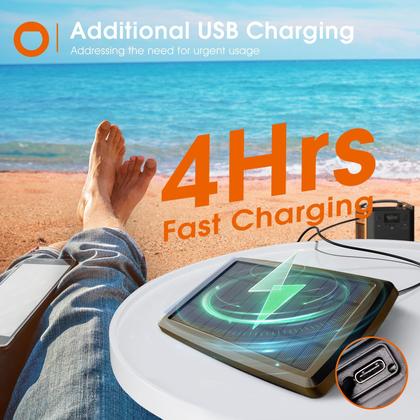 Imagem de Complemento Solar String Lights 102FT (96+6) com USB e controle remoto