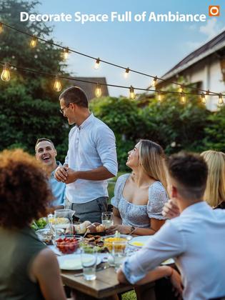 Imagem de Complemento Solar String Lights de 104 pés (30 M) à prova d'água com porta USB