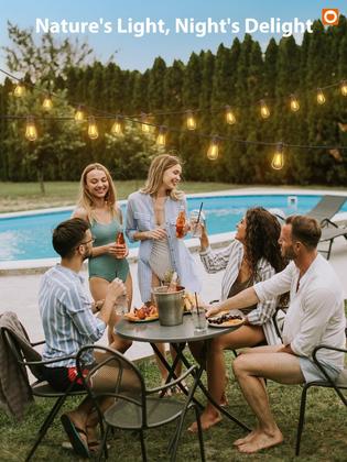 Imagem de Complemento Solar String Lights de 104 pés (30 M) à prova d'água com porta USB