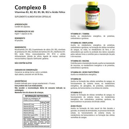 Imagem de Complexo B 100% IDR com 60 Cápsulas Maxinutri