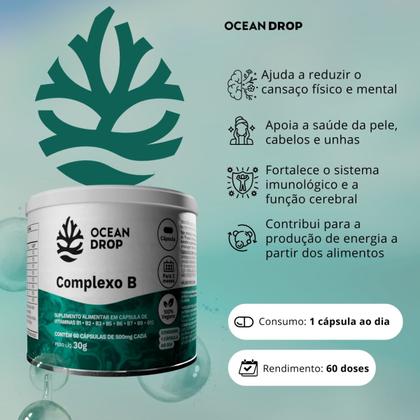Imagem de Complexo B 500mg Ocean Drop  60 cápsulas