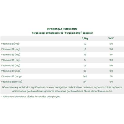 Imagem de Complexo B Macrophytus 60 Cápsulas