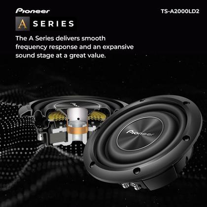 Componente: Subwoofer Pioneer TS-A2000LD2 8” 700W - Subwoofer