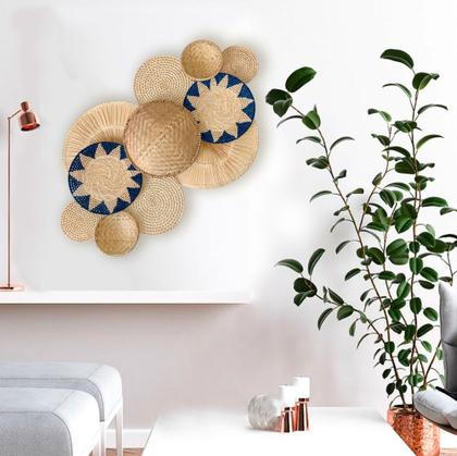 Imagem de Composição Decoração De Parede Cestos De Palha Tukanoí