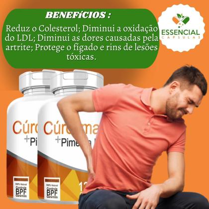 Imagem de Compre 2 Leve 3 Cúrcuma Com Pimenta Preta De 500Mg