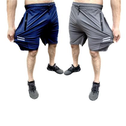 Imagem de Compre! kit com 3 bermudas dry fit de seda gelada  premium