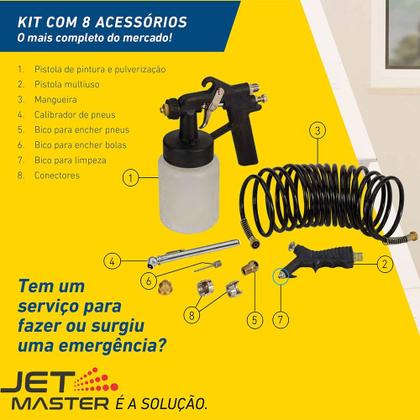 Imagem de Compressor ar direto com kit de acessórios - Jet Master G5 (220V)