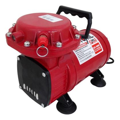 Imagem de Compressor Ar Direto Tufão Red + Mangueira E Pistola Pintura