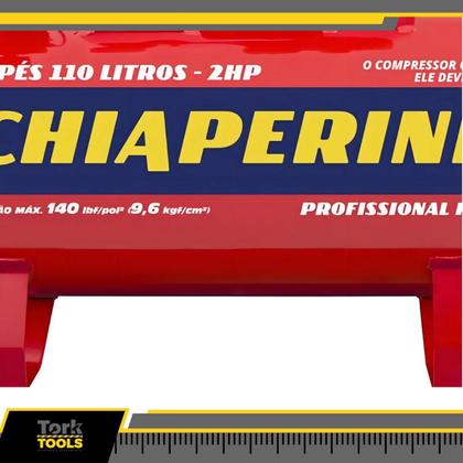 Imagem de Compressor Ar Média Pressão 10pcm 110l 2hp Chiaperini
