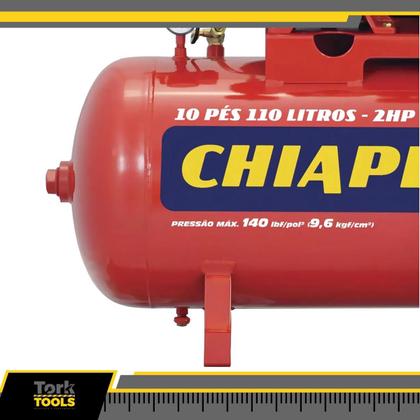 Imagem de Compressor Ar Média Pressão 10pcm 110l 2hp Chiaperini