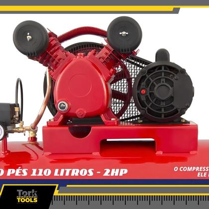 Imagem de Compressor Ar Média Pressão 10pcm 110l 2hp Chiaperini