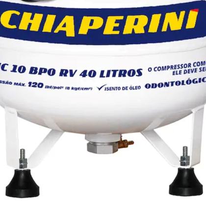 Imagem de Compressor Chiaperini MC 10 BPO 40 Litros 120 Libras 2 cv 220v Monofásico Isento de Óleo