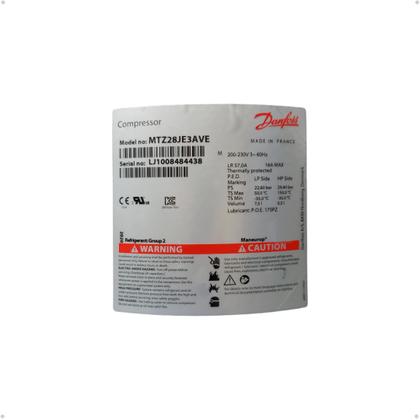 Imagem de Compressor Danfoss 2,5hp A 2,75hp 220v Trifásico - MTZ28-3VM