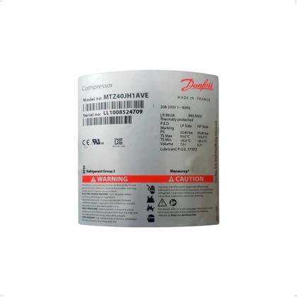 Imagem de Compressor Danfoss Maneurop 3,5 a 4HP 220V Monofasico MTZ40