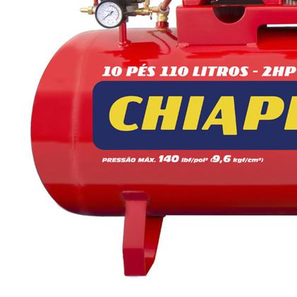 Imagem de Compressor De Ar 10 Pcm 110 Litros Red Monofásico Bivolt Chiaperini