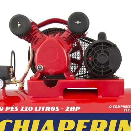 Imagem de Compressor De Ar 10 Pcm 110 Litros Red Monofásico Bivolt Chiaperini