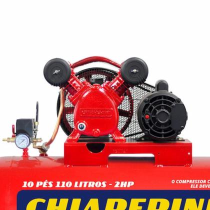 Imagem de Compressor de Ar 10 Pés 110 Litros 2,0 HP 10/110 RED Mono 110/220V CHIAPERINI