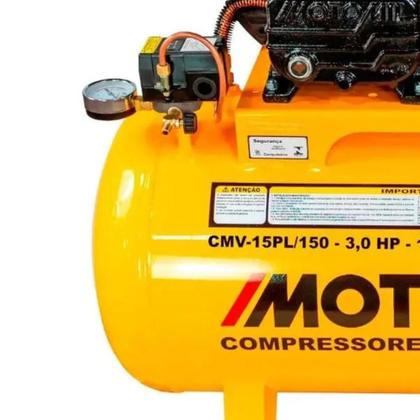 Imagem de Compressor de Ar 15 Pés 3HP 150 Litros Air Power Mono 110/220V CMV-15PL/150 MOTOMIL