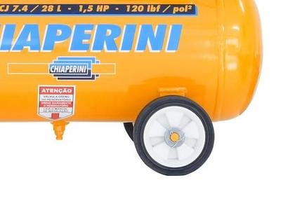 Imagem de Compressor de Ar 1,5HP Monofásico Bivolt 28L com Kit Hobby 007282 Chiaperini