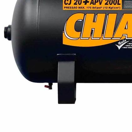 Imagem de Compressor de ar 20 pés 200l 5 hp 175 lbs monofásico - CJ 20+ APV 200L (220V)
