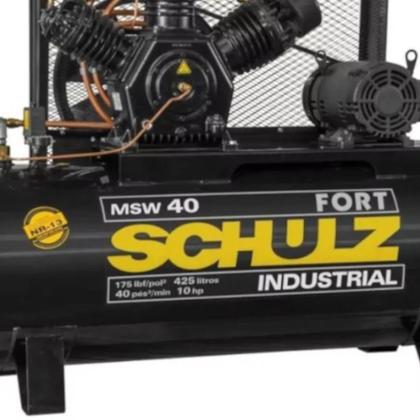Imagem de Compressor de ar 40 pés 425L 10 hp 175 lbs trifásico MSW40I/425 - FORT