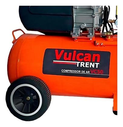 Imagem de Compressor De Ar 50 Litros 2 Hp 8 Bar Vc50 Vulcan Trent Cor Laranja Frequência 60 Hz