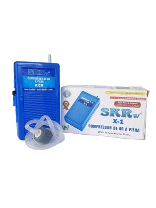 Imagem de Compressor de ar à pilha 1 saida SKRw 3L/min para aquario