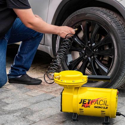 Imagem de Compressor de ar direto 2,3 pés 1/3 hp com acessórios - Jet Fácil Plus - Schulz