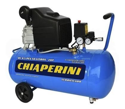 Imagem de Compressor De Ar Elétrico Portátil Chiaperini 127v Mc 8.5/50l 50l 2hp