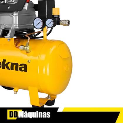 Imagem de Compressor de Ar Elétrico Portátil Tekna CP8525C monofásica 24L 2hp 127V 60Hz Amarelo