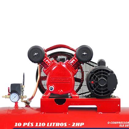 Imagem de Compressor de Ar Média Pressão 10 PCM 110 Litros - Chiaperini 10/110 RED