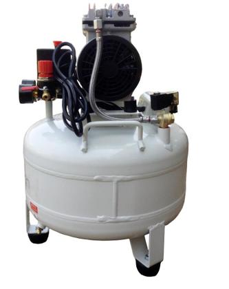 Imagem de COMPRESSOR DE AR ODONTOLOGICO ISENTO DE ÓLEO BIOTRON 25L, 58db, 550W