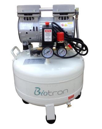 Imagem de COMPRESSOR DE AR ODONTOLOGICO ISENTO DE ÓLEO BIOTRON 25L, 58db, 550W